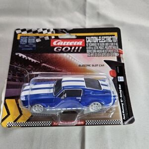 Carrera GO! Blue and White Slot Car